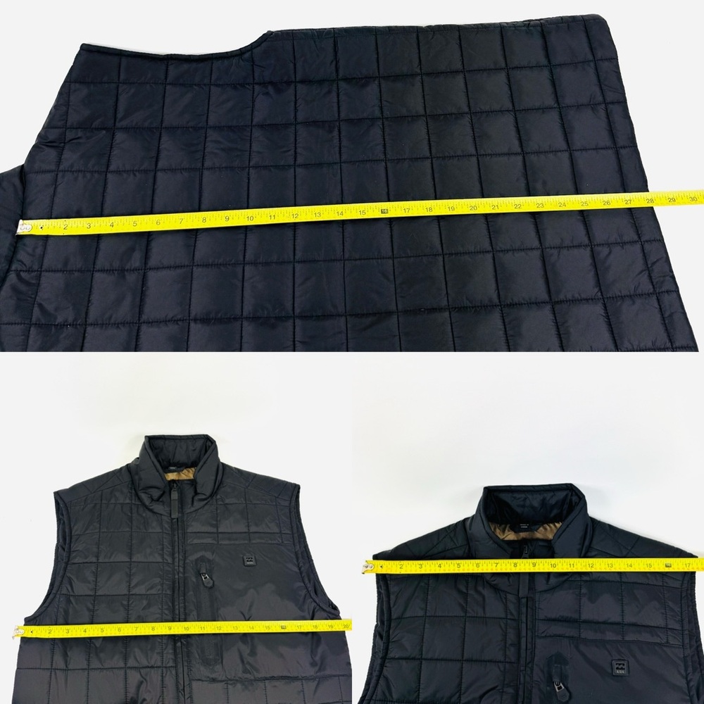 Billabong A/Div Men’s Black Journey Quilted Vest NWOT sz S - Picture 10 of 16